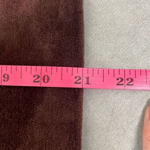 Oleg Cassini Sport Small Full Zip Front Jacket Brown Velour Pockets Y2K Active - Picture 9 of 9